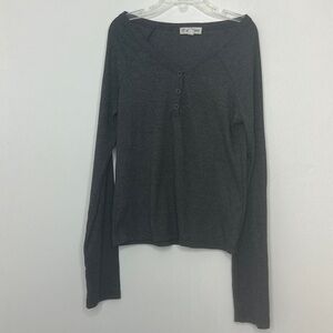 Tucker and Tate- Girls Long Sleeved Gray Henley